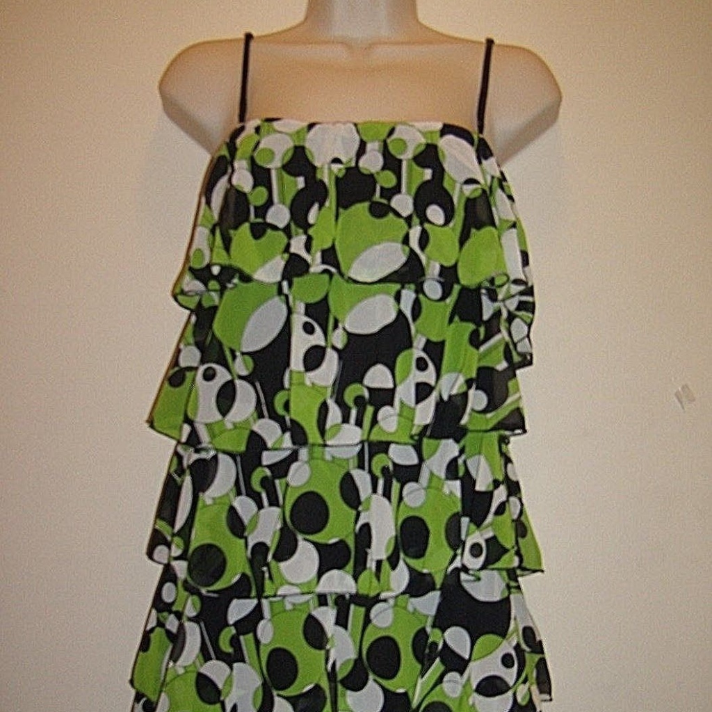 Unique Design Ruffles All Over Dress